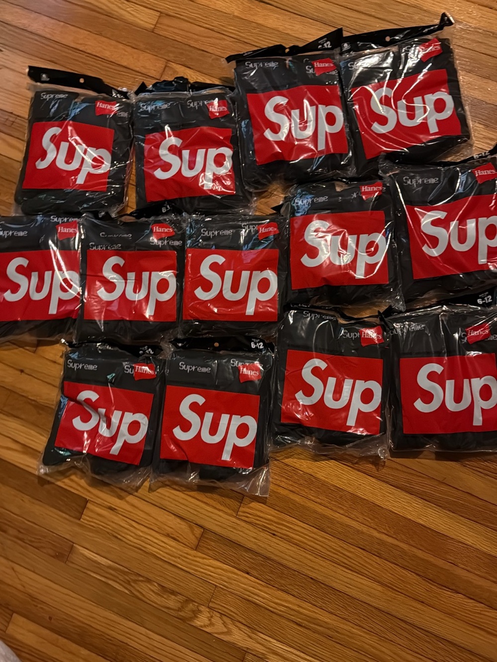 Supreme X Hanes Crew Socks - Black
